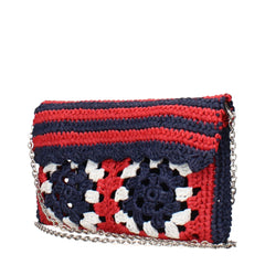 Miu Miu Multicolor Raffia Clutch Bags