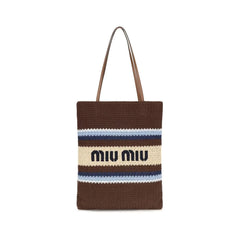 Miu Miu Multicolor Recycled Cotton Shoulder Bag