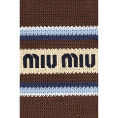 Miu Miu Multicolor Recycled Cotton Shoulder Bag