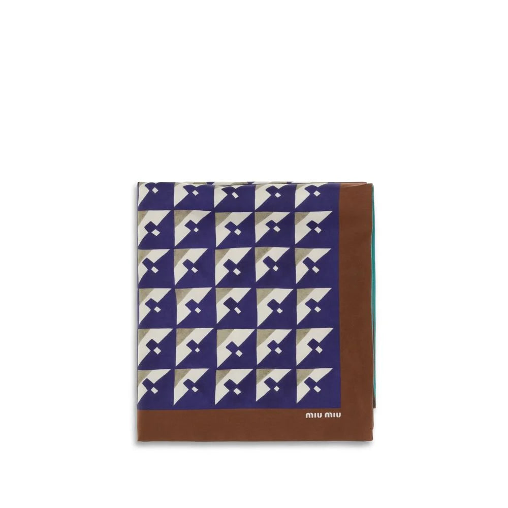 Miu Miu Multicolor Silk Scarf
