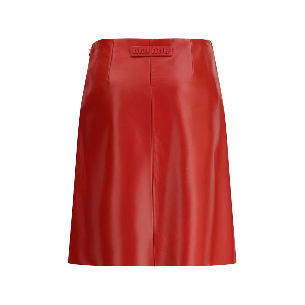 Miu Miu Nappa Leather Skirt - IT44 | L - Skirts