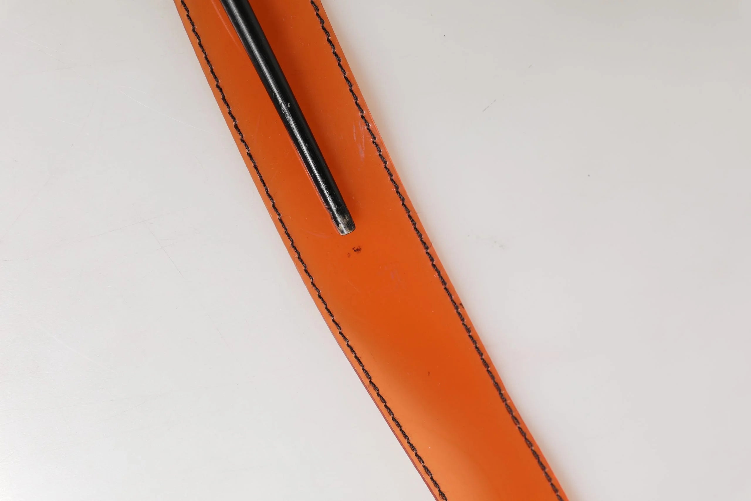 Miu Miu Orange PVC Waist Women Cintura Square Buckle Belt - Belts