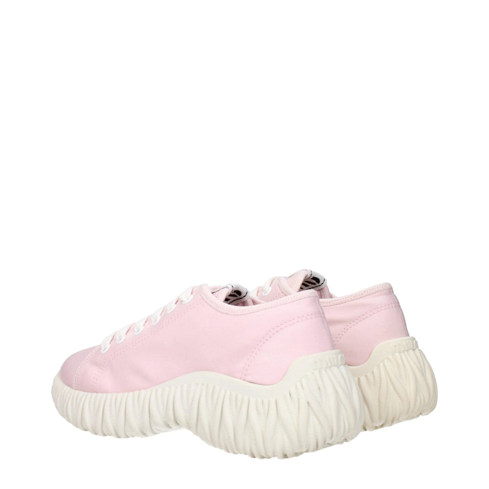 Miu Miu Pink Fabric Low Tops - EU37.5/US7.5