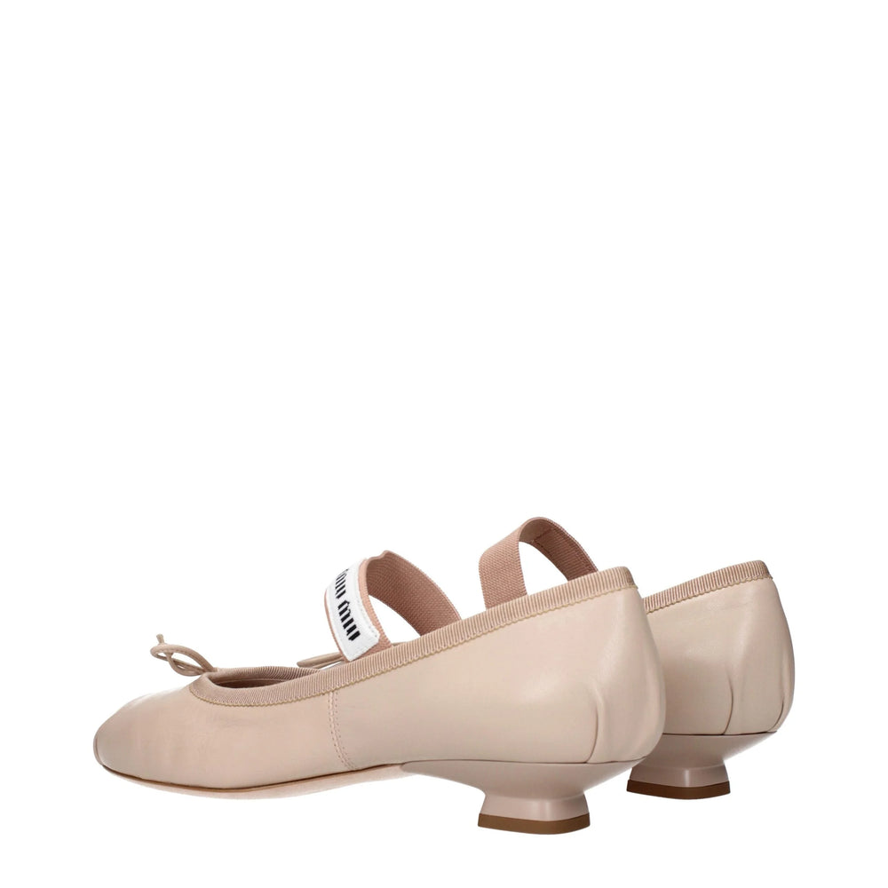 Miu Miu Pink Leather Ballet Flats - EU36.5/US6.5