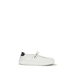 Sapatos de ballet de couro de bezerro branco Miu Miu - EU40.5/US10.5