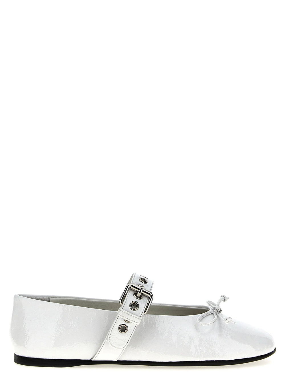 Miu Miu White Calfskin Ballet Flats - EU38.5/US8.5