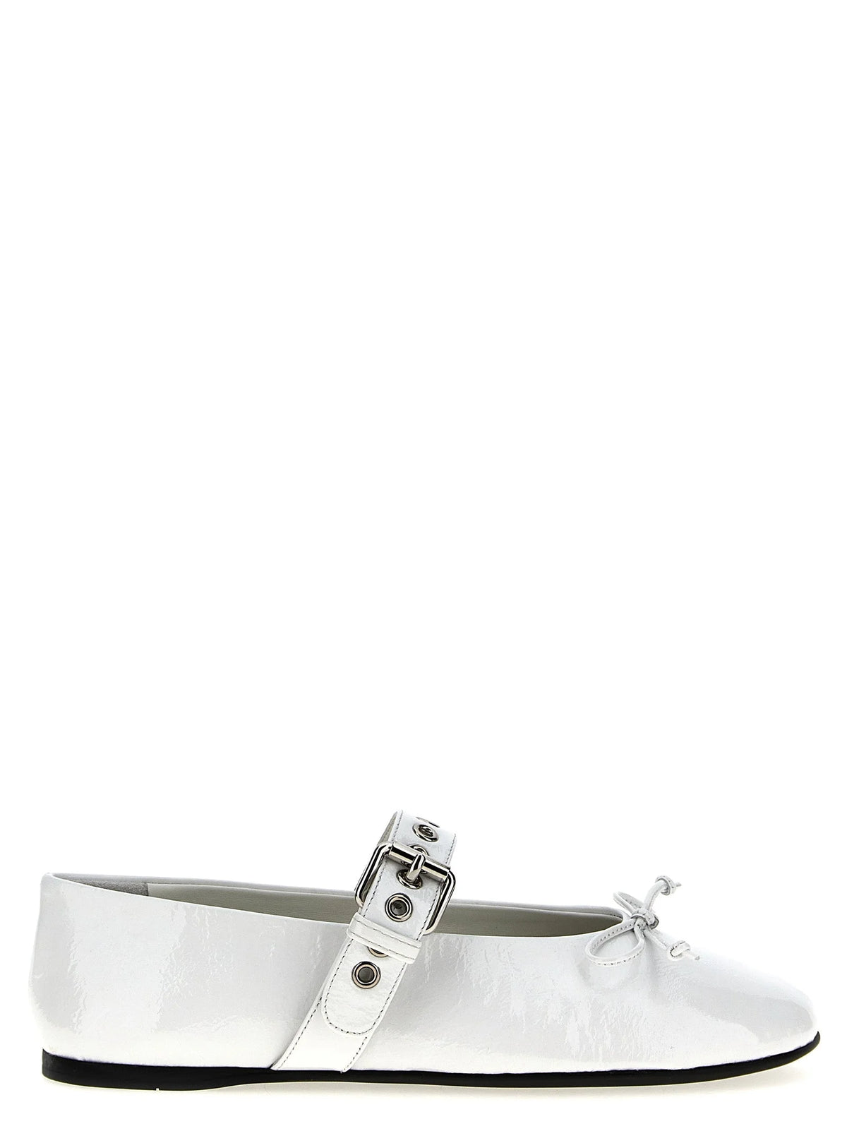 Miu Miu White Calfskin Ballet Flats - EU38.5/US8.5