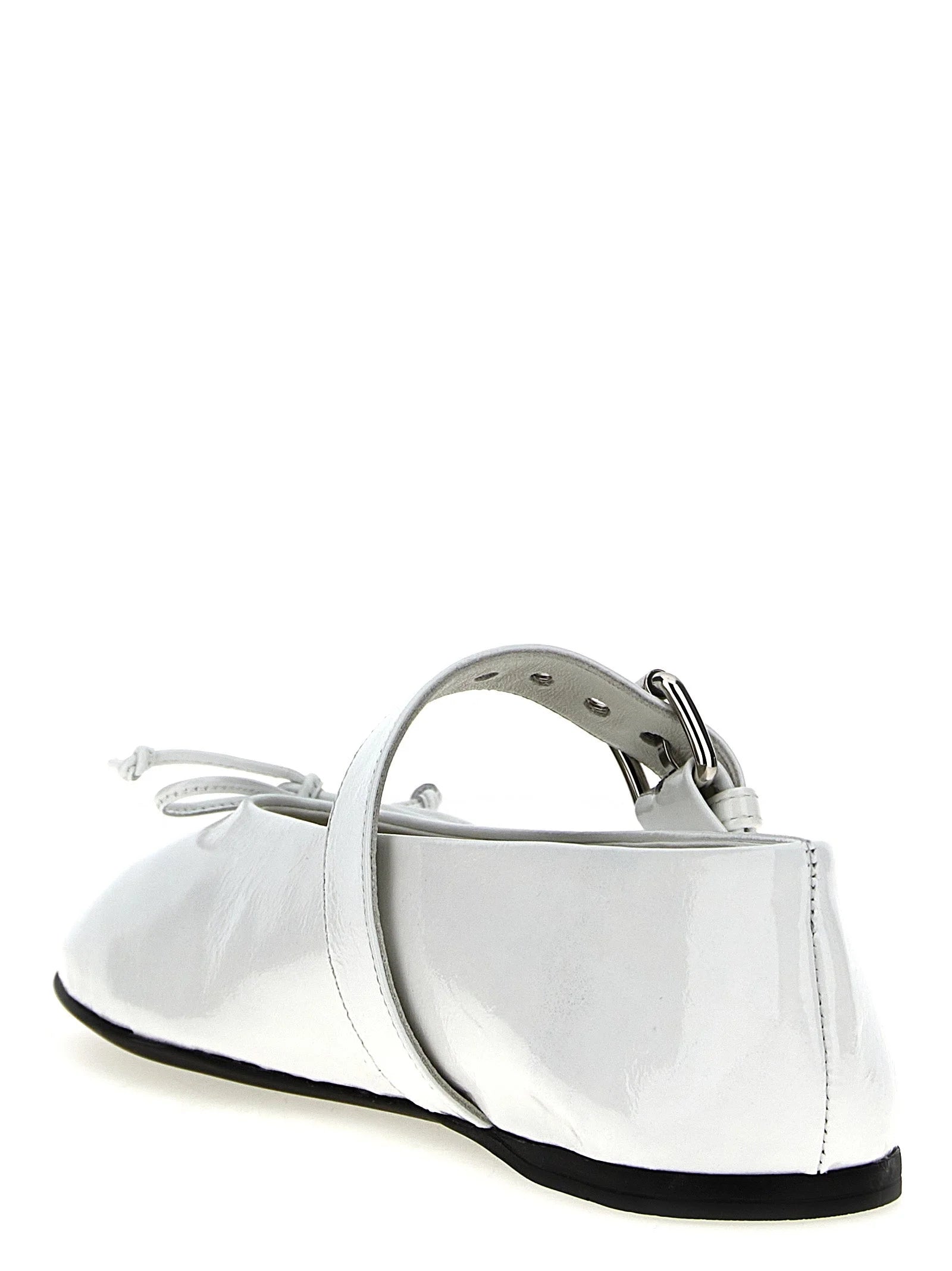 Miu Miu White Calfskin Ballet Flats - EU38.5/US8.5