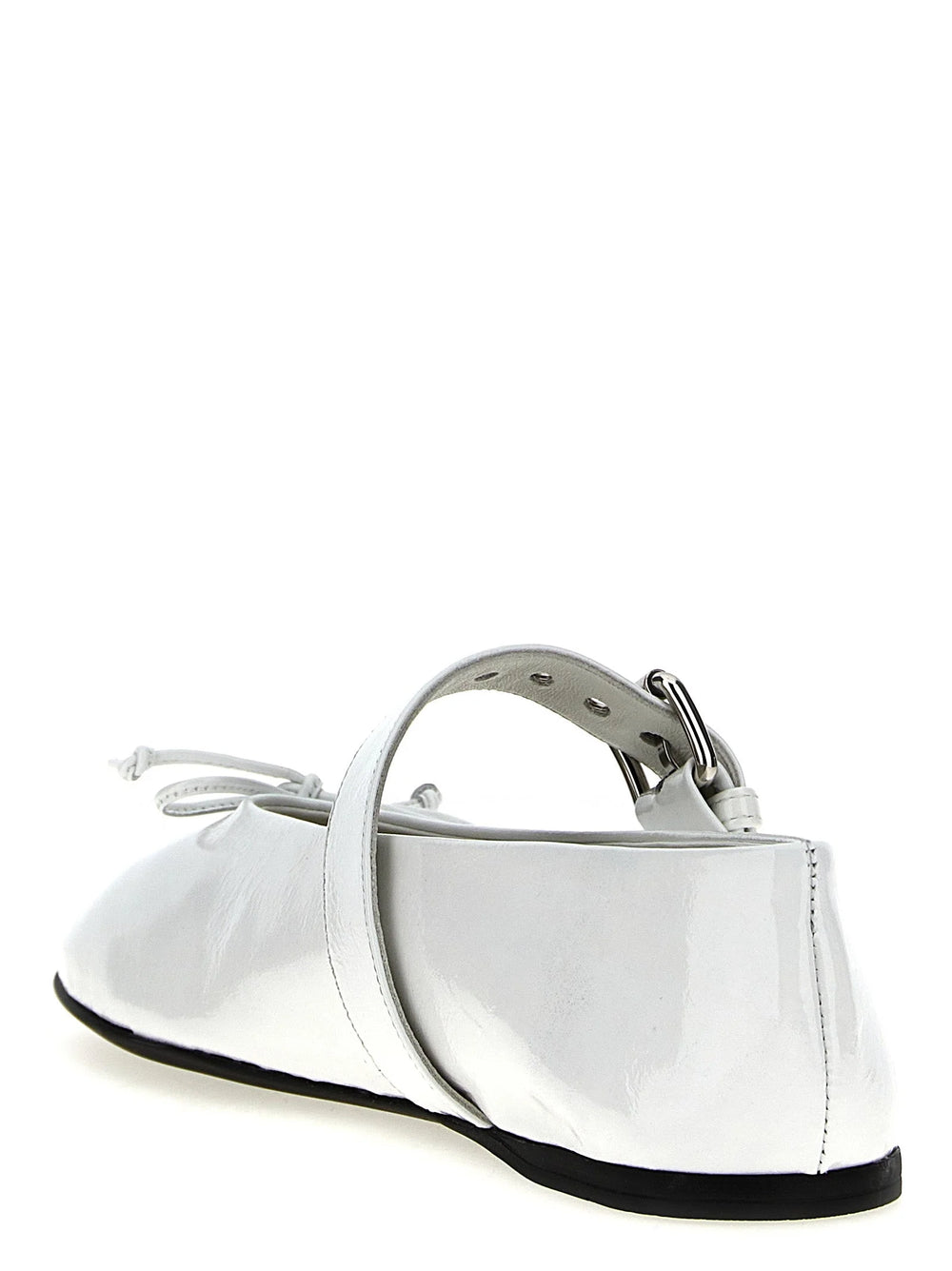Miu Miu White Calfskin Ballet Flats - EU38.5/US8.5