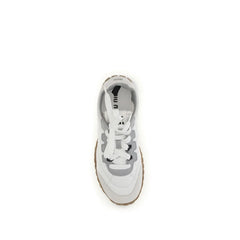 Miu Miu White Polyamide Athletic Sneakers