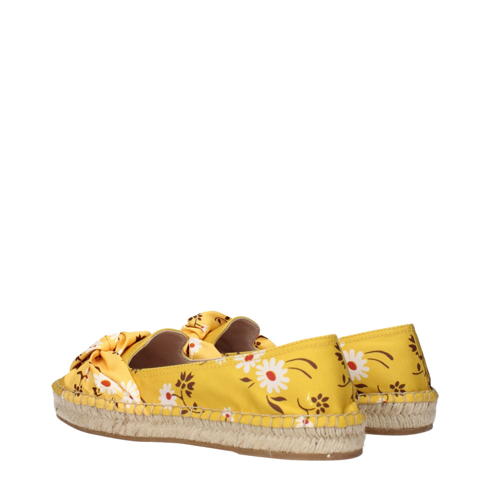 Espadryle z tkaniny Miu Miu, żółte
