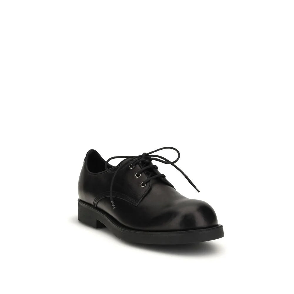 MM6 Black Calf Leather Bos Taurus Oxfords And Derbies - EU45/US12