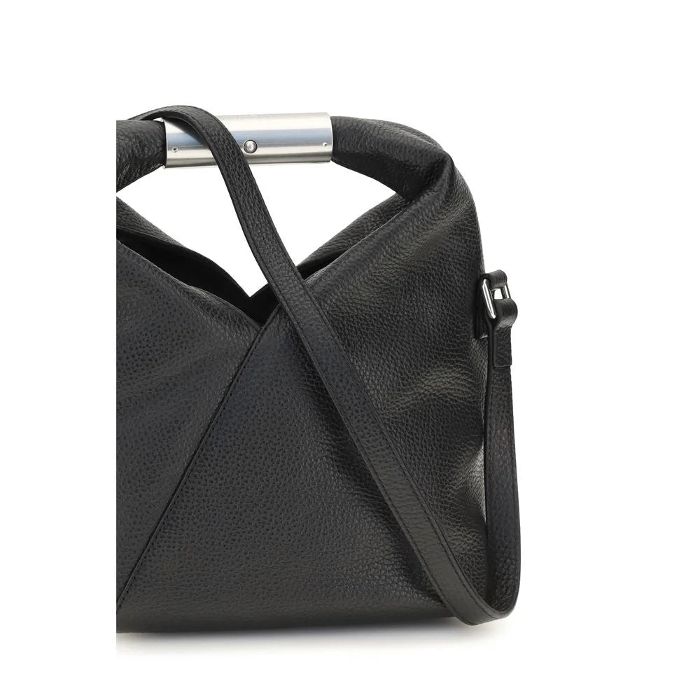 MM6 Black Calf Leather Bos Taurus Shoulder Bag