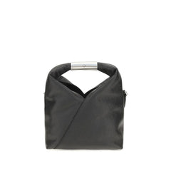 MM6 Black Calf Leather Bos Taurus Shoulder Bag