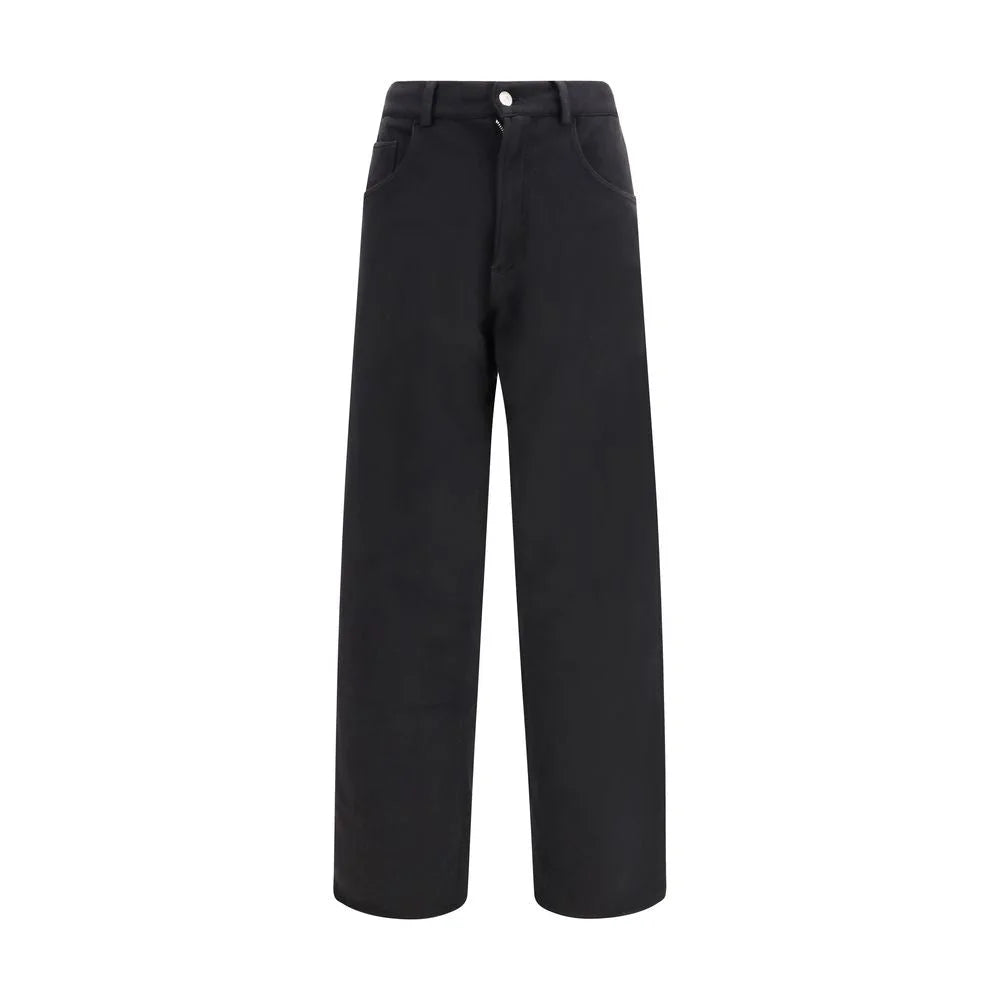 MM6 Black Cotton Athletic Pants