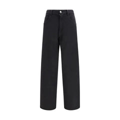 MM6 Black Cotton Athletic Pants
