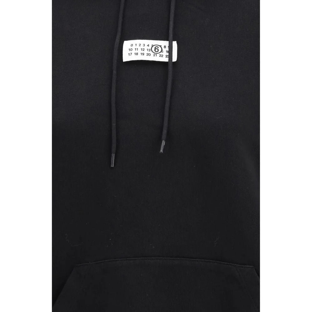 MM6 Black Cotton Sweatshirt