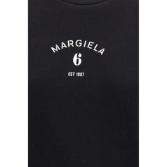 Sweat-shirt en coton noir MM6