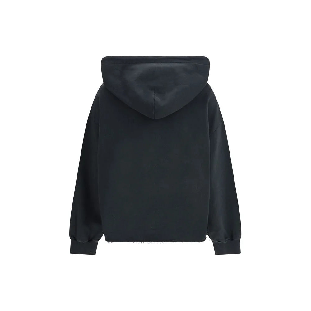 MM6 Black Cotton Sweatshirt