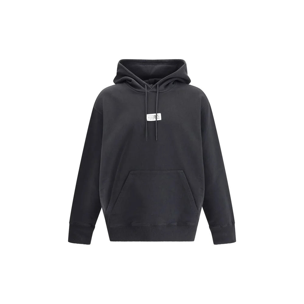 MM6 Black Cotton Sweatshirt