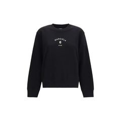 Sweat-shirt en coton noir MM6