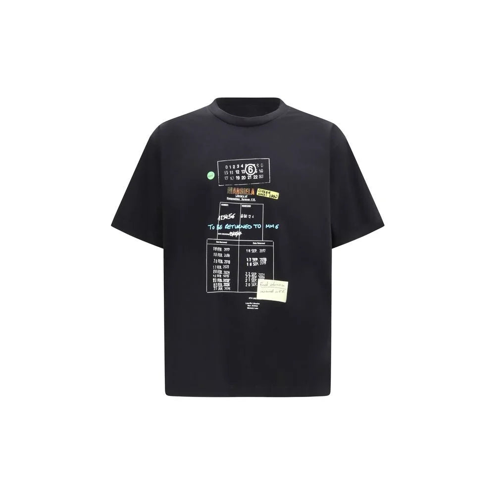 MM6 Black Cotton T-Shirt