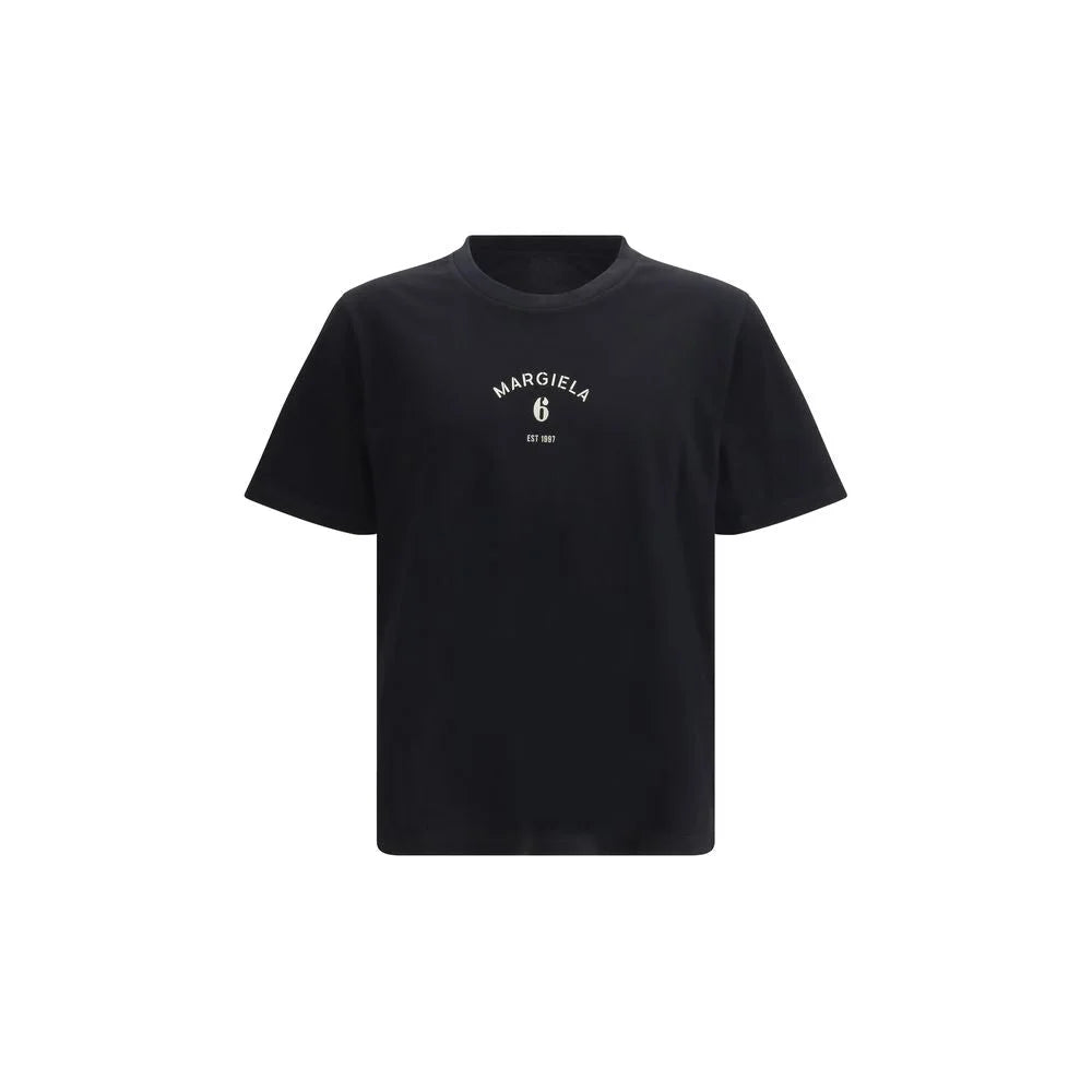 MM6 Black Cotton T-Shirt - XL