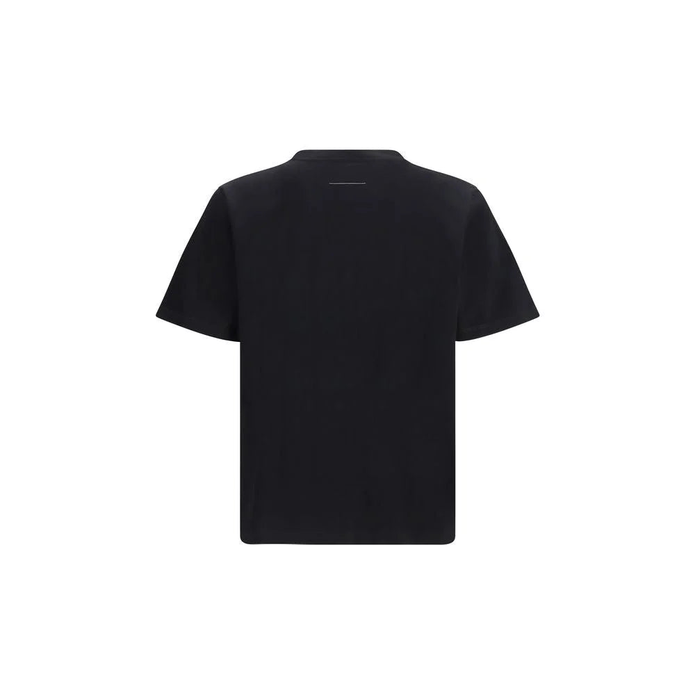 MM6 Black Cotton T-Shirt - XL