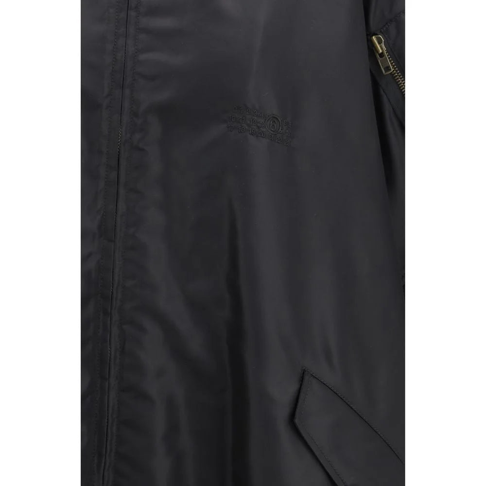 MM6 Black Polyamide Cloacks