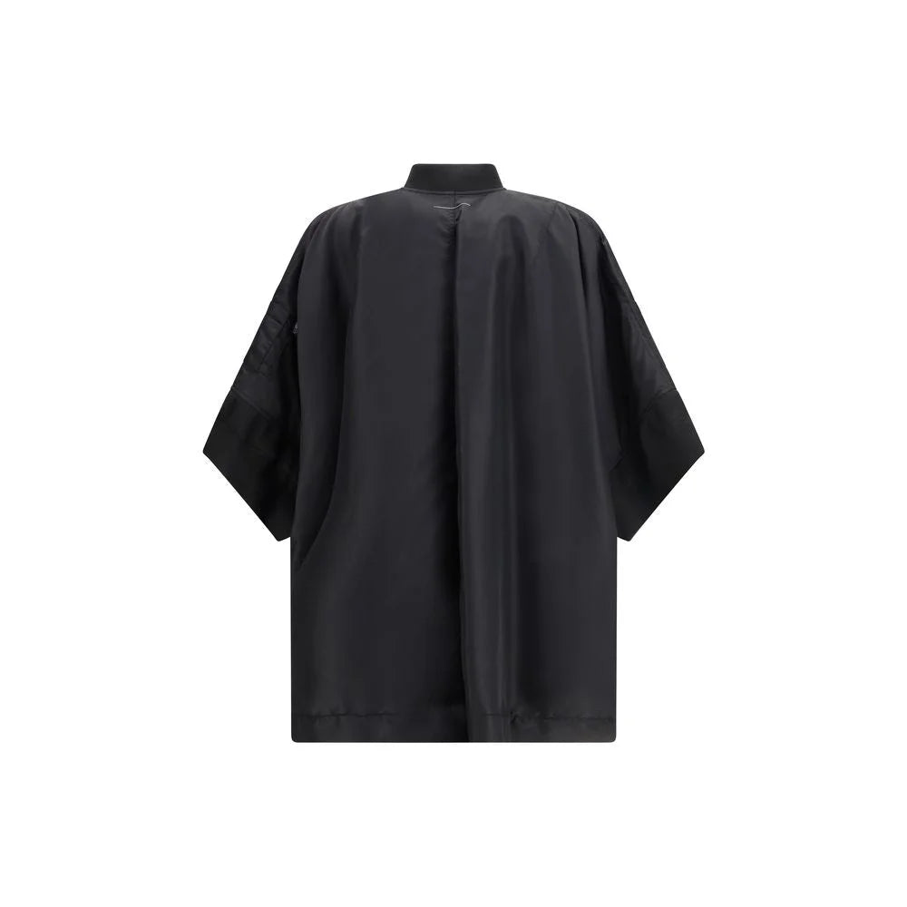 MM6 Black Polyamide Cloacks