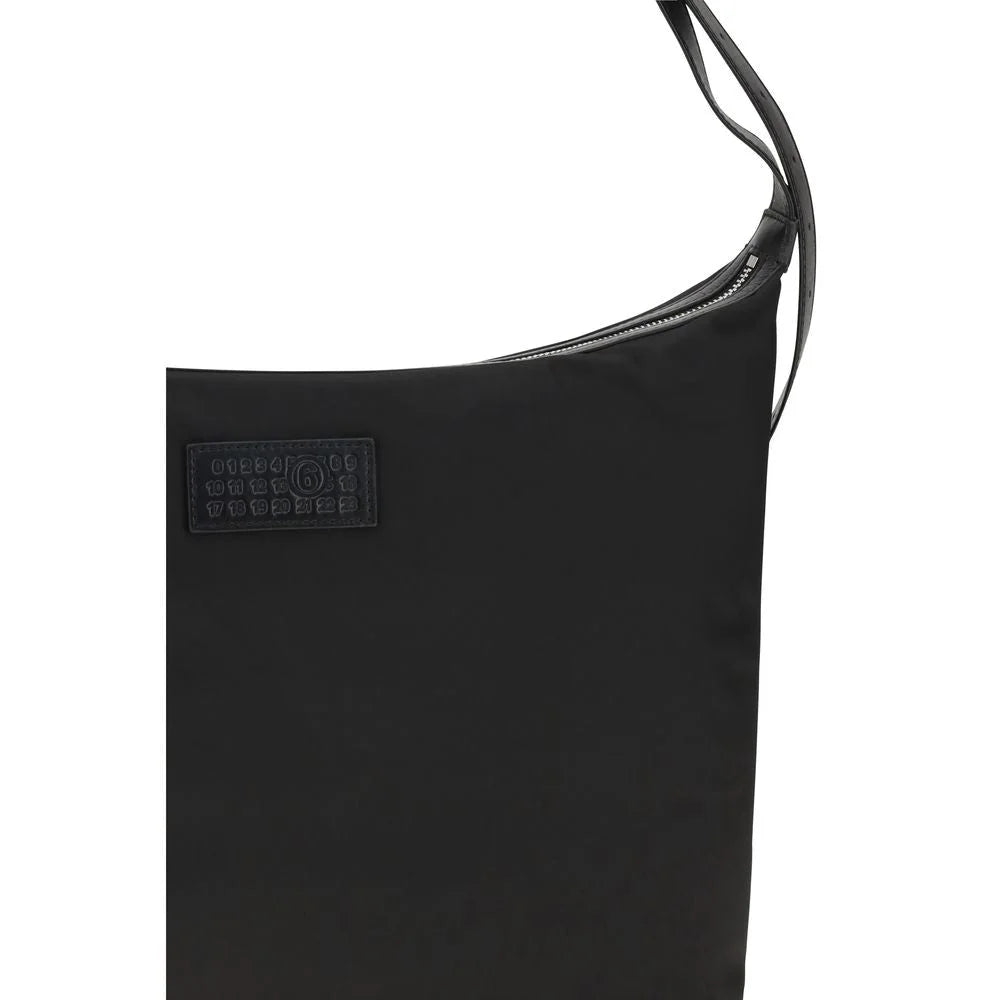 MM6 Black Polyamide Shoulder Bag