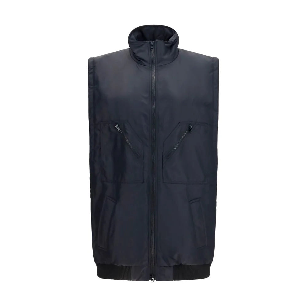 MM6 Black Polyamide Sleeveless Jacket