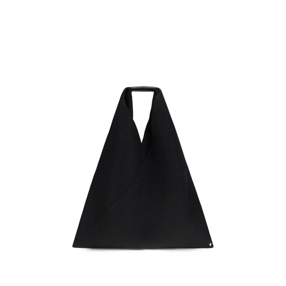 MM6 Schwarze Polyester-Handtasche