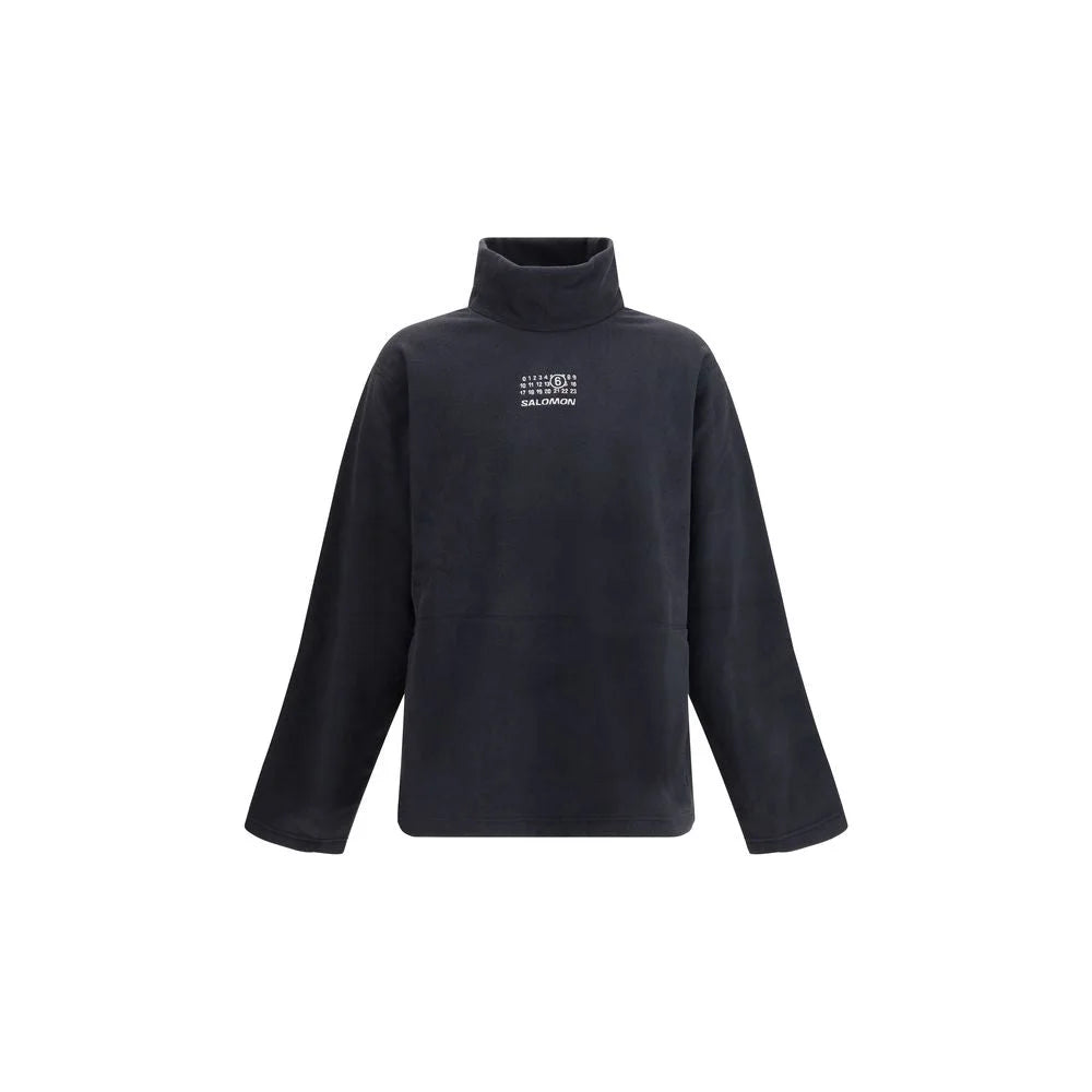 MM6 Black Polyester Sweatshirt - L