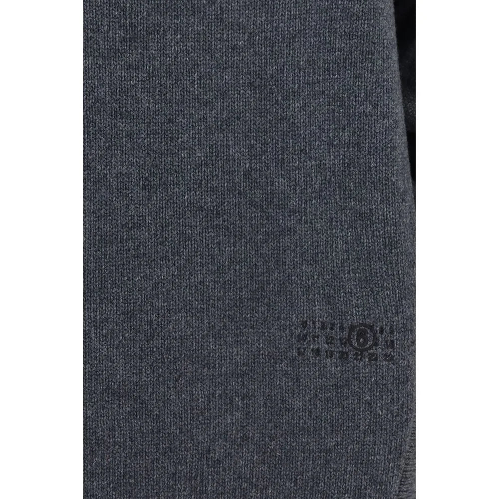 MM6 Gray Wool Oves Aries Casual Dress