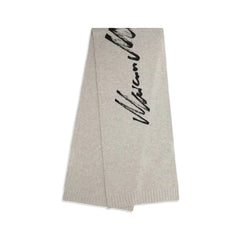 MM6 Gray Wool Oves Aries Scarf