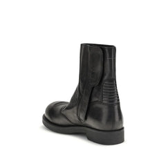 MM6 Leather Ankle Boots - Boots