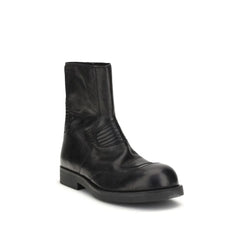 MM6 Leather Ankle Boots - Boots