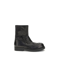 MM6 Leather Ankle Boots - Boots