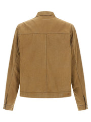 MM6 Maison Margiela Beige Cotton Denim Jacket - IT50 | L