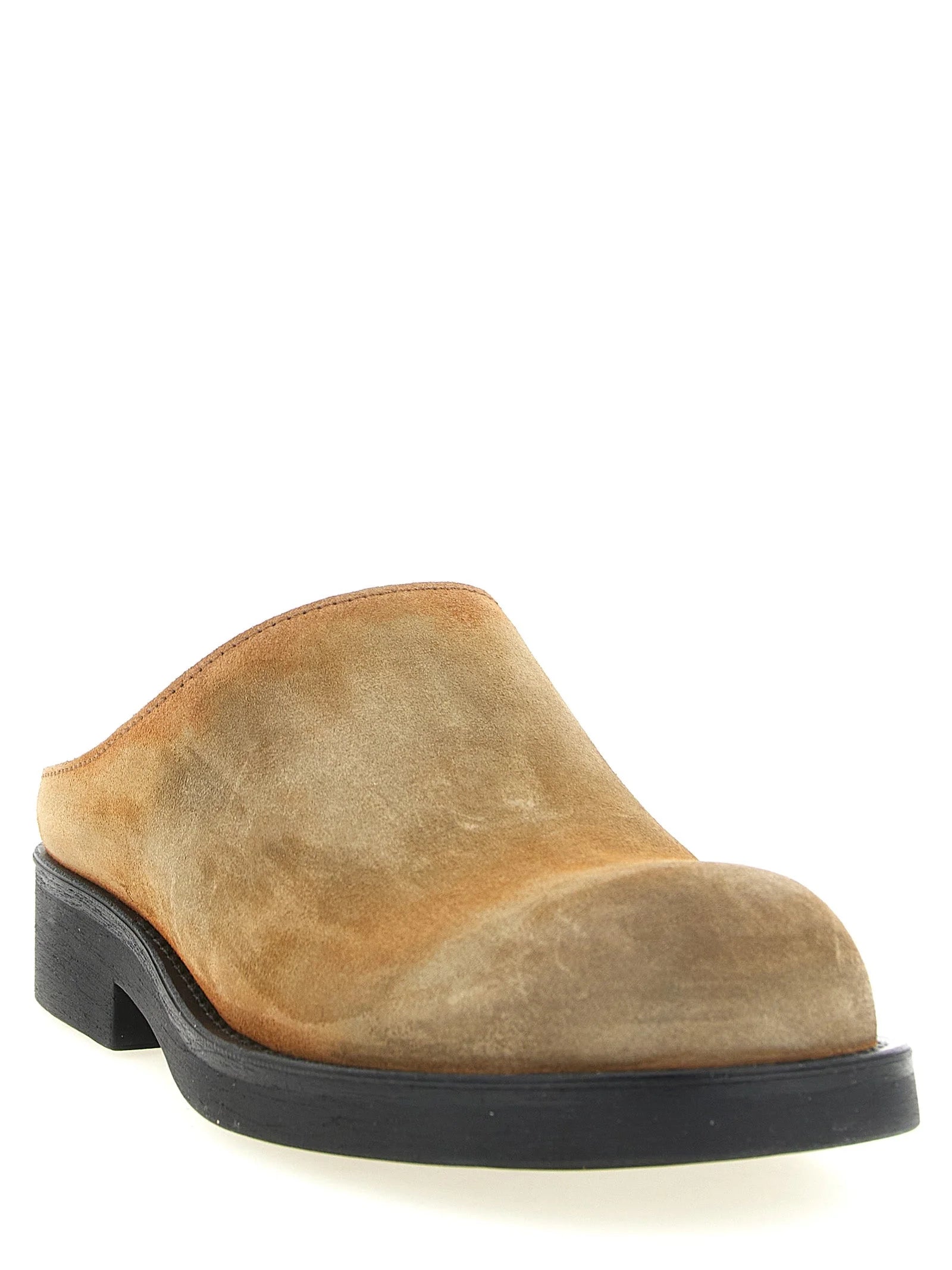 MM6 Maison Margiela Beige Cowhide Mules - EU 41 | US 8