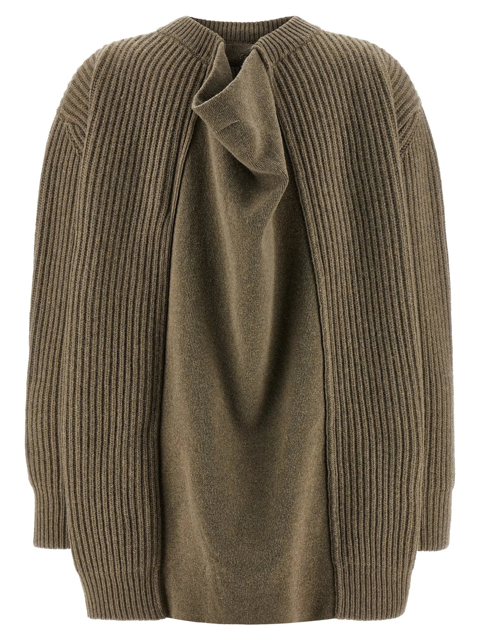 MM6 Maison Margiela Beige Virgin Wool Short Dress - M