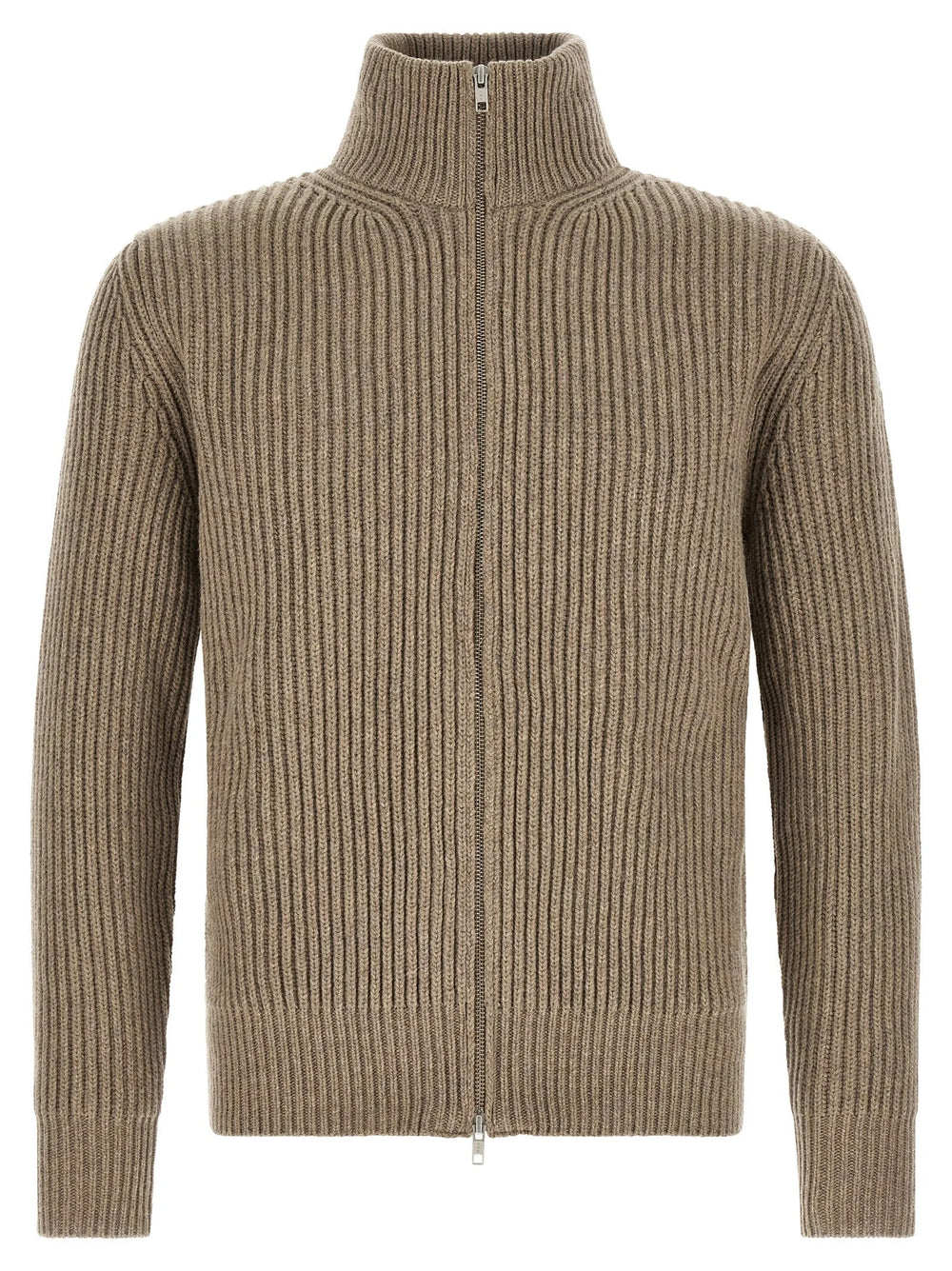 MM6 Maison Margiela Beige Wool Full-Length Jacket