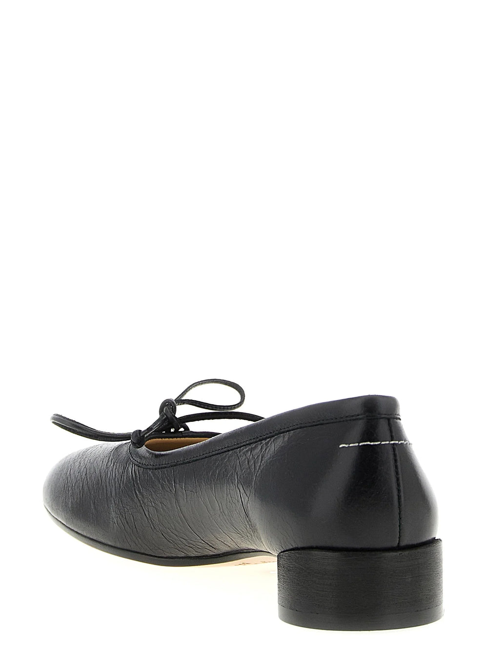 MM6 Maison Margiela Black Calfskin Mid Heel Pumps - EU38.5/US8.5