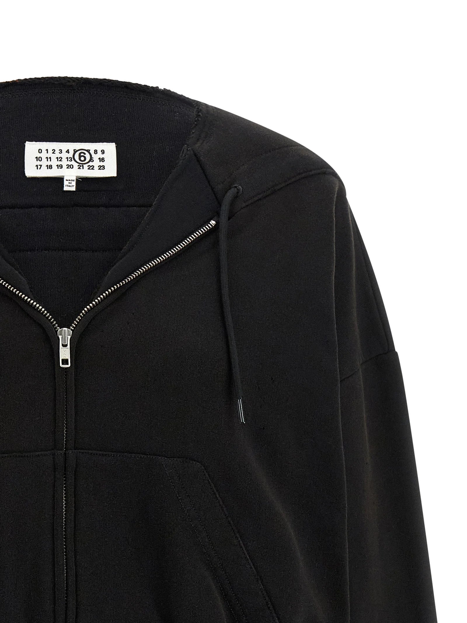 MM6 Maison Margiela Black Cotton Sweatshirt