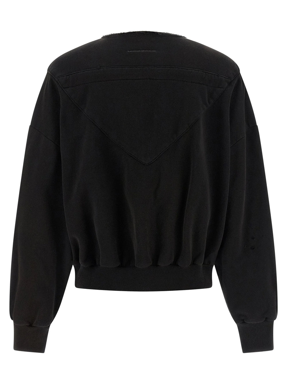 MM6 Maison Margiela Black Cotton Sweatshirt