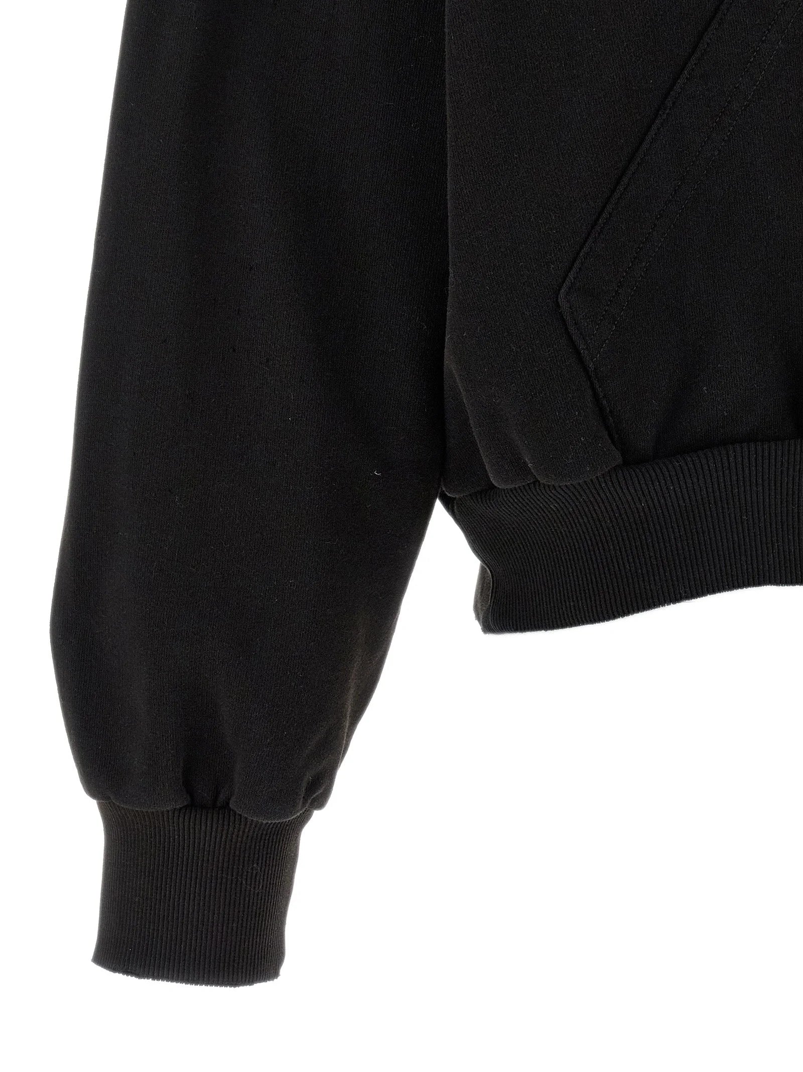 MM6 Maison Margiela Black Cotton Sweatshirt