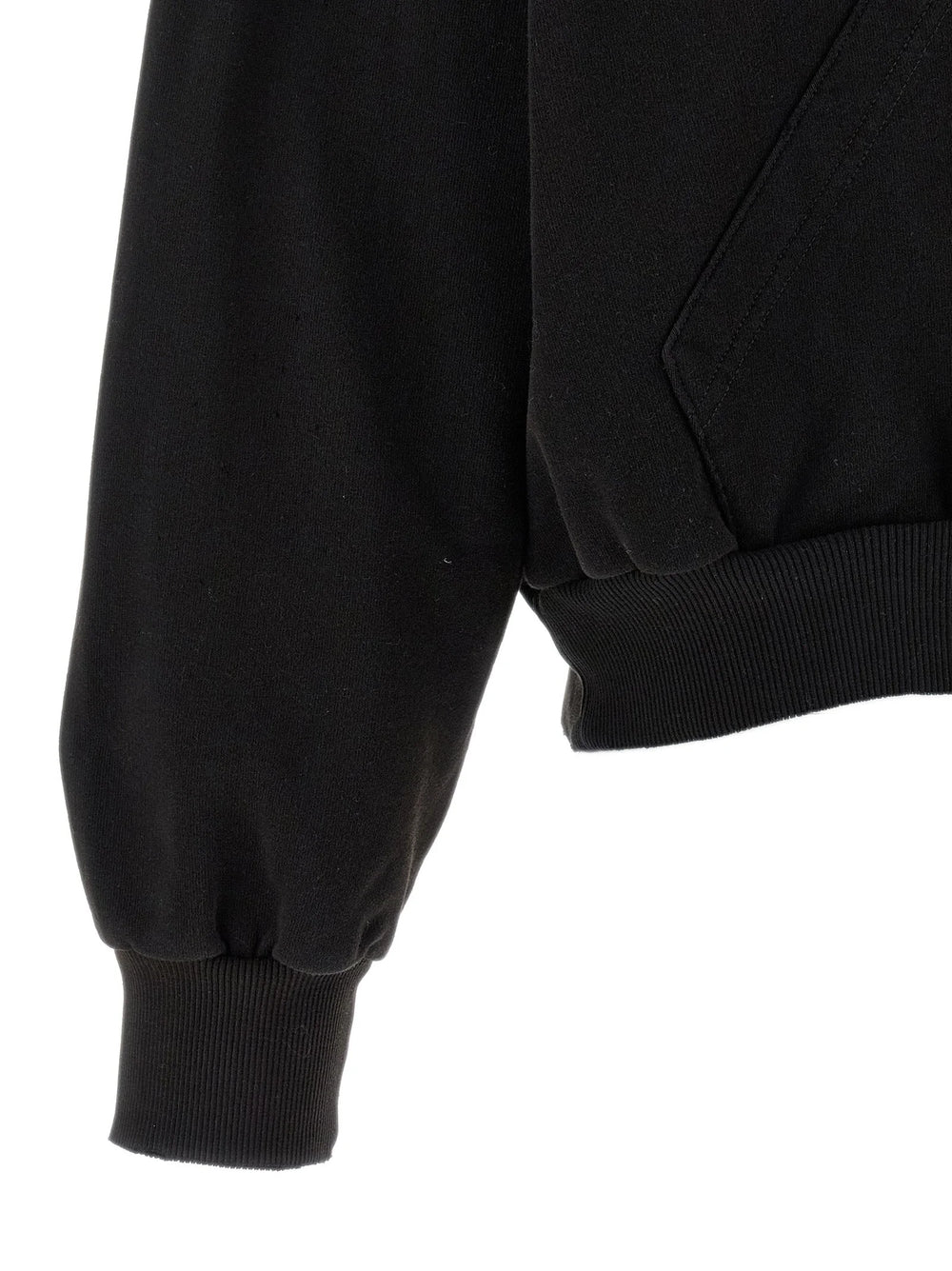 MM6 Maison Margiela Black Cotton Sweatshirt