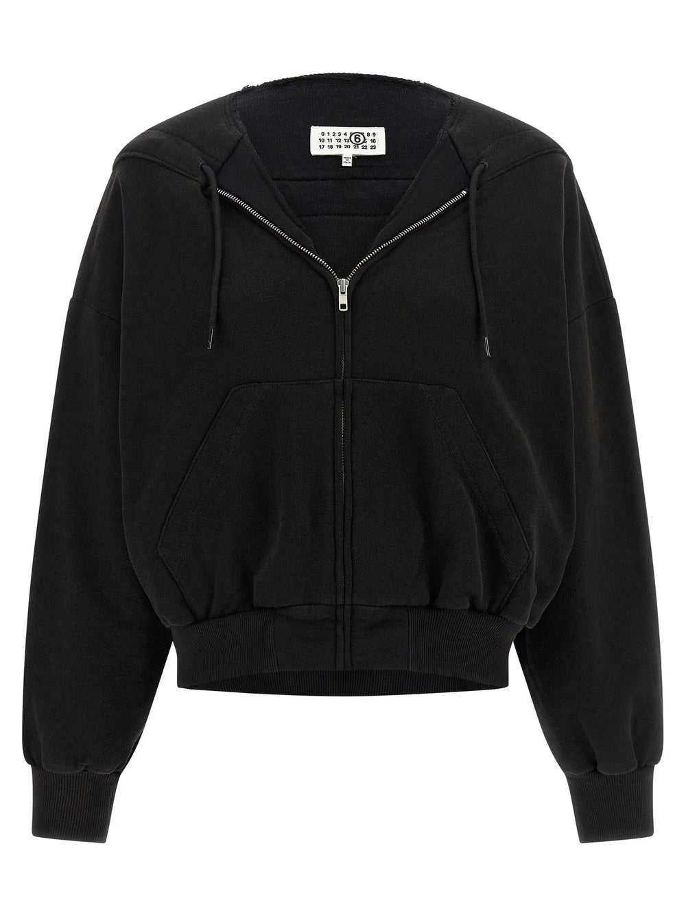 MM6 Maison Margiela Black Cotton Sweatshirt