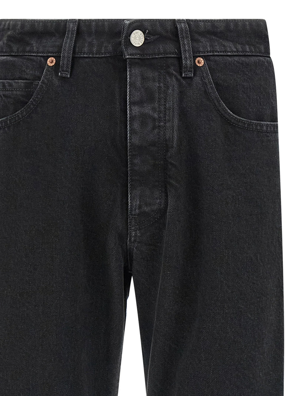 MM6 Maison Margiela Black Cotton Tapered Jeans - W34